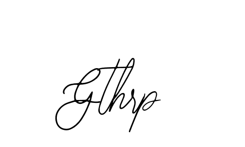 How to make Gthrp name signature. Use Bearetta-2O07w style for creating short signs online. This is the latest handwritten sign. Gthrp signature style 12 images and pictures png