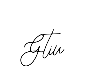 Use a signature maker to create a handwritten signature online. With this signature software, you can design (Bearetta-2O07w) your own signature for name Gtiu. Gtiu signature style 12 images and pictures png