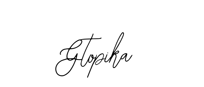 You can use this online signature creator to create a handwritten signature for the name Gtopika. This is the best online autograph maker. Gtopika signature style 12 images and pictures png