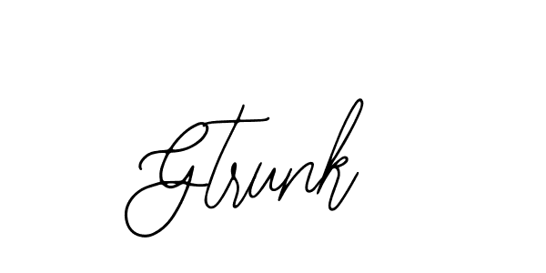 How to make Gtrunk signature? Bearetta-2O07w is a professional autograph style. Create handwritten signature for Gtrunk name. Gtrunk signature style 12 images and pictures png