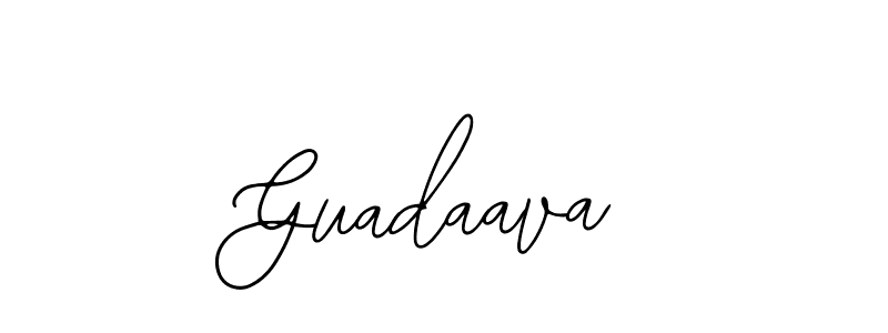 How to make Guadaava name signature. Use Bearetta-2O07w style for creating short signs online. This is the latest handwritten sign. Guadaava signature style 12 images and pictures png