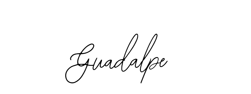 Use a signature maker to create a handwritten signature online. With this signature software, you can design (Bearetta-2O07w) your own signature for name Guadalpe. Guadalpe signature style 12 images and pictures png