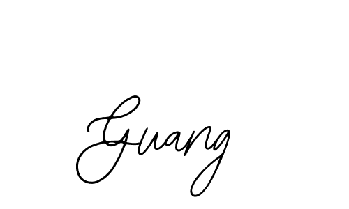 Design your own signature with our free online signature maker. With this signature software, you can create a handwritten (Bearetta-2O07w) signature for name Guang. Guang signature style 12 images and pictures png