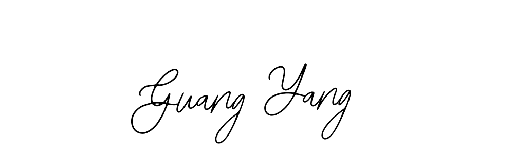 if you are searching for the best signature style for your name Guang Yang. so please give up your signature search. here we have designed multiple signature styles  using Bearetta-2O07w. Guang Yang signature style 12 images and pictures png