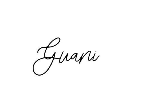 Bearetta-2O07w is a professional signature style that is perfect for those who want to add a touch of class to their signature. It is also a great choice for those who want to make their signature more unique. Get Guani name to fancy signature for free. Guani signature style 12 images and pictures png