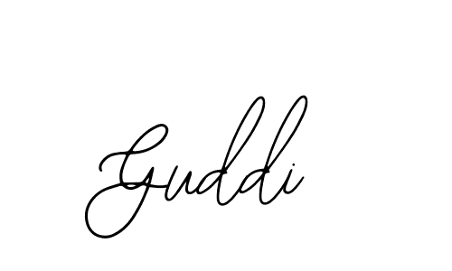 if you are searching for the best signature style for your name Guddi. so please give up your signature search. here we have designed multiple signature styles  using Bearetta-2O07w. Guddi signature style 12 images and pictures png