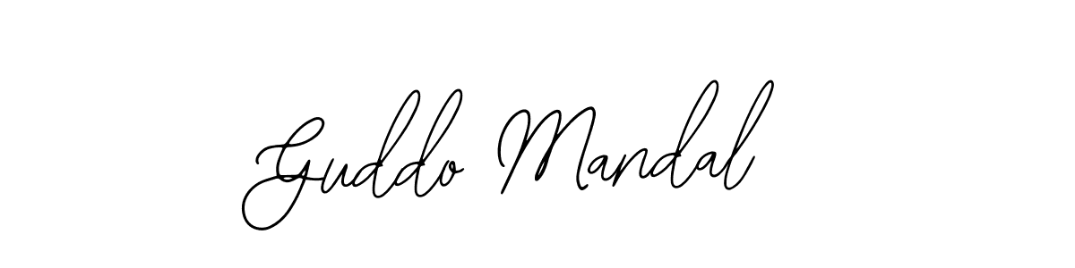 Use a signature maker to create a handwritten signature online. With this signature software, you can design (Bearetta-2O07w) your own signature for name Guddo Mandal. Guddo Mandal signature style 12 images and pictures png