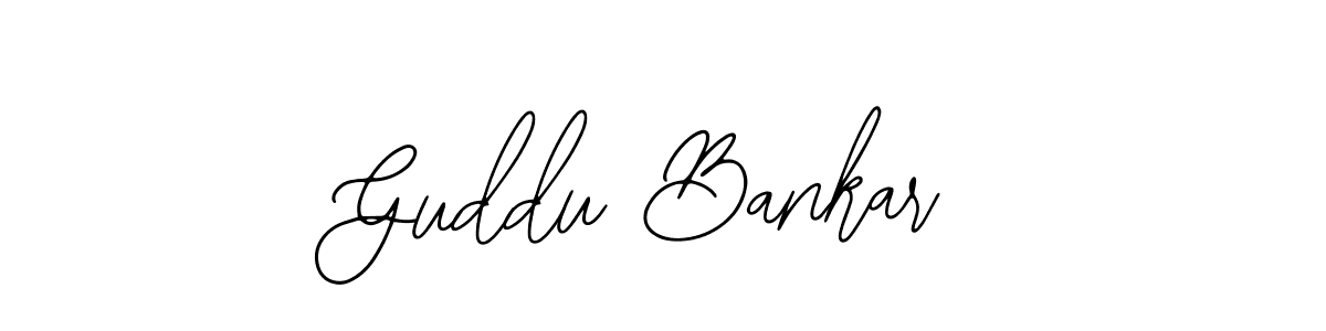 Create a beautiful signature design for name Guddu Bankar. With this signature (Bearetta-2O07w) fonts, you can make a handwritten signature for free. Guddu Bankar signature style 12 images and pictures png
