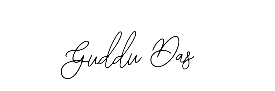 How to make Guddu Das name signature. Use Bearetta-2O07w style for creating short signs online. This is the latest handwritten sign. Guddu Das signature style 12 images and pictures png