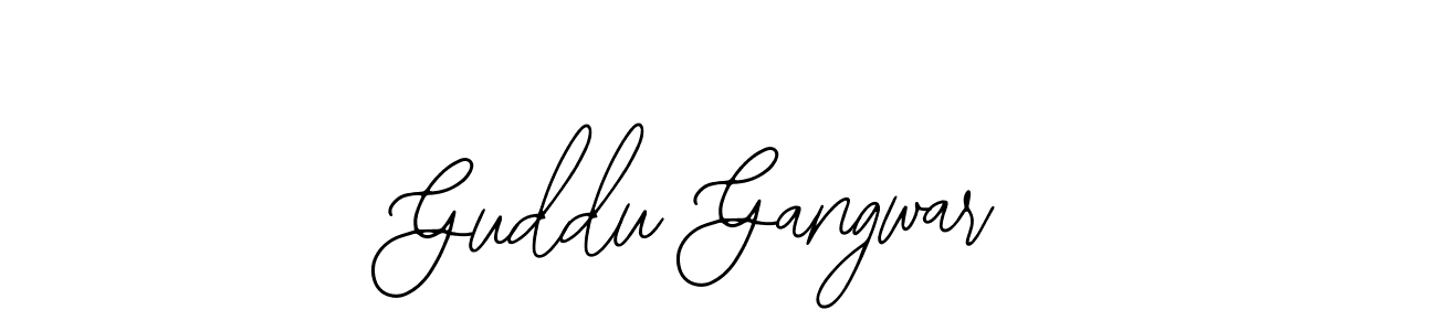 Also we have Guddu Gangwar name is the best signature style. Create professional handwritten signature collection using Bearetta-2O07w autograph style. Guddu Gangwar signature style 12 images and pictures png