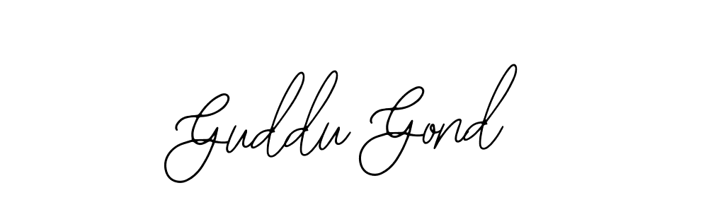 Also You can easily find your signature by using the search form. We will create Guddu Gond name handwritten signature images for you free of cost using Bearetta-2O07w sign style. Guddu Gond signature style 12 images and pictures png
