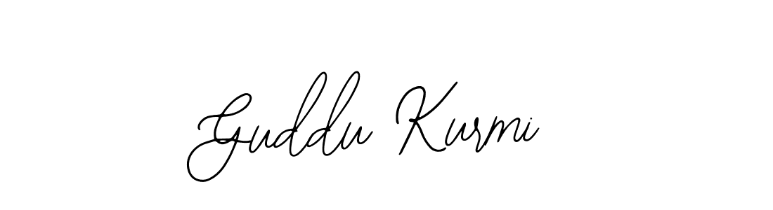 How to make Guddu Kurmi name signature. Use Bearetta-2O07w style for creating short signs online. This is the latest handwritten sign. Guddu Kurmi signature style 12 images and pictures png
