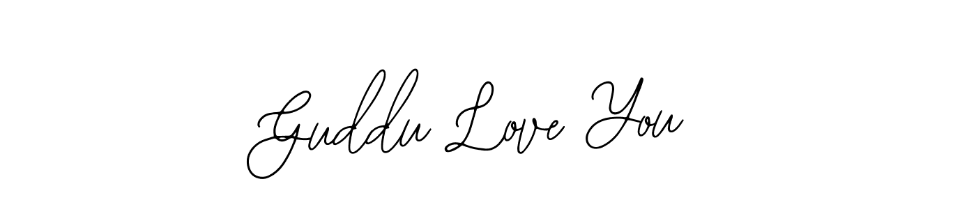 Guddu Love You stylish signature style. Best Handwritten Sign (Bearetta-2O07w) for my name. Handwritten Signature Collection Ideas for my name Guddu Love You. Guddu Love You signature style 12 images and pictures png