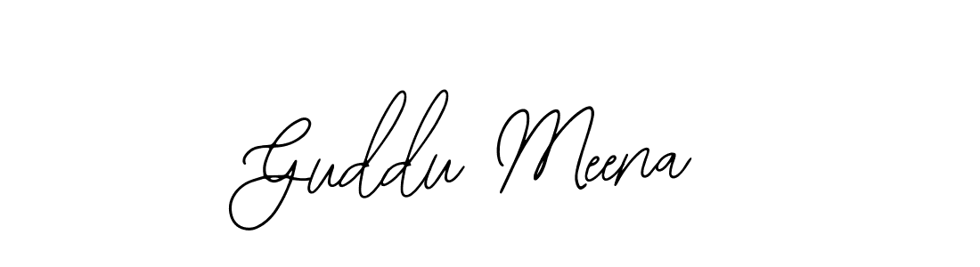 You should practise on your own different ways (Bearetta-2O07w) to write your name (Guddu Meena) in signature. don't let someone else do it for you. Guddu Meena signature style 12 images and pictures png