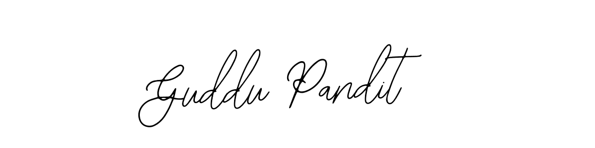 How to make Guddu Pandit signature? Bearetta-2O07w is a professional autograph style. Create handwritten signature for Guddu Pandit name. Guddu Pandit signature style 12 images and pictures png