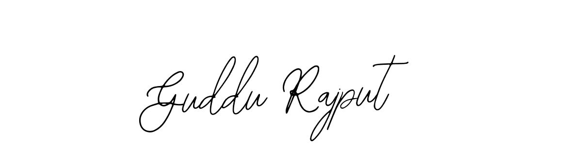 How to make Guddu Rajput signature? Bearetta-2O07w is a professional autograph style. Create handwritten signature for Guddu Rajput name. Guddu Rajput signature style 12 images and pictures png