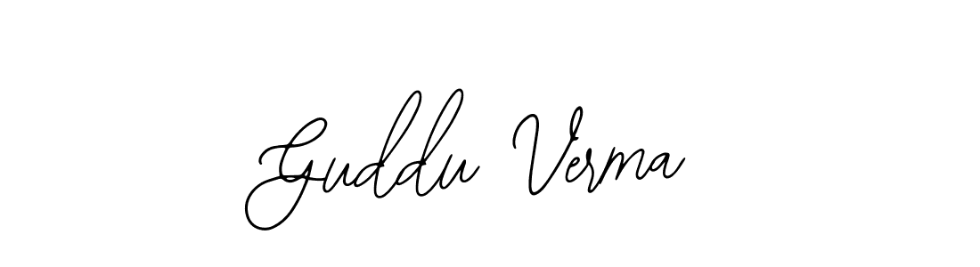 Also You can easily find your signature by using the search form. We will create Guddu Verma name handwritten signature images for you free of cost using Bearetta-2O07w sign style. Guddu Verma signature style 12 images and pictures png
