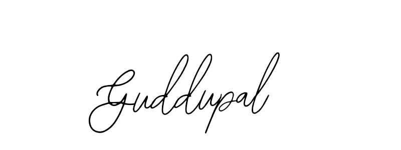 How to make Guddupal name signature. Use Bearetta-2O07w style for creating short signs online. This is the latest handwritten sign. Guddupal signature style 12 images and pictures png