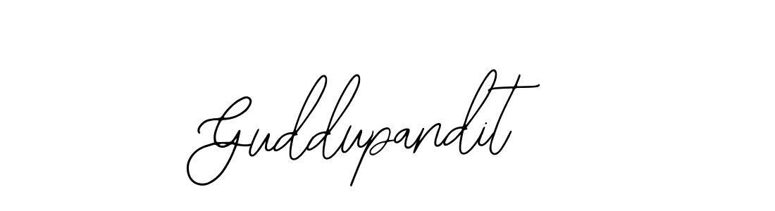 Use a signature maker to create a handwritten signature online. With this signature software, you can design (Bearetta-2O07w) your own signature for name Guddupandit. Guddupandit signature style 12 images and pictures png