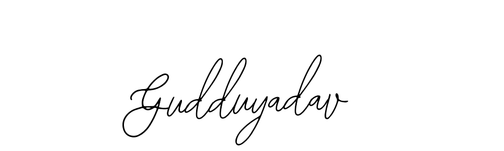 Make a short Gudduyadav signature style. Manage your documents anywhere anytime using Bearetta-2O07w. Create and add eSignatures, submit forms, share and send files easily. Gudduyadav signature style 12 images and pictures png