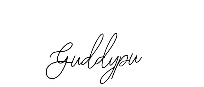 How to make Guddypu name signature. Use Bearetta-2O07w style for creating short signs online. This is the latest handwritten sign. Guddypu signature style 12 images and pictures png