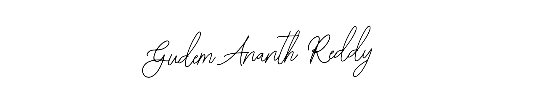 Gudem Ananth Reddy stylish signature style. Best Handwritten Sign (Bearetta-2O07w) for my name. Handwritten Signature Collection Ideas for my name Gudem Ananth Reddy. Gudem Ananth Reddy signature style 12 images and pictures png