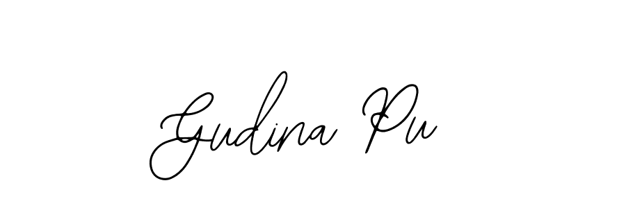 Make a short Gudina Pu signature style. Manage your documents anywhere anytime using Bearetta-2O07w. Create and add eSignatures, submit forms, share and send files easily. Gudina Pu signature style 12 images and pictures png