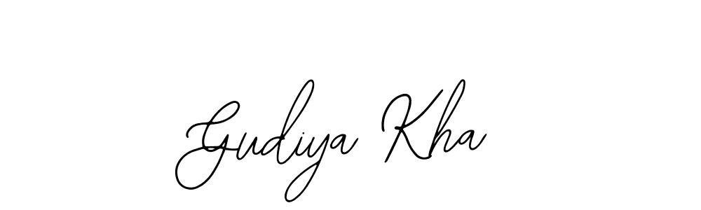 Design your own signature with our free online signature maker. With this signature software, you can create a handwritten (Bearetta-2O07w) signature for name Gudiya Kha. Gudiya Kha signature style 12 images and pictures png