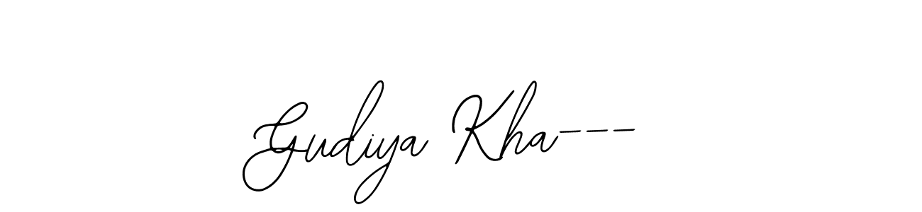 How to make Gudiya Kha--- signature? Bearetta-2O07w is a professional autograph style. Create handwritten signature for Gudiya Kha--- name. Gudiya Kha--- signature style 12 images and pictures png