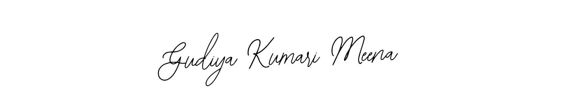 You should practise on your own different ways (Bearetta-2O07w) to write your name (Gudiya Kumari Meena) in signature. don't let someone else do it for you. Gudiya Kumari Meena signature style 12 images and pictures png