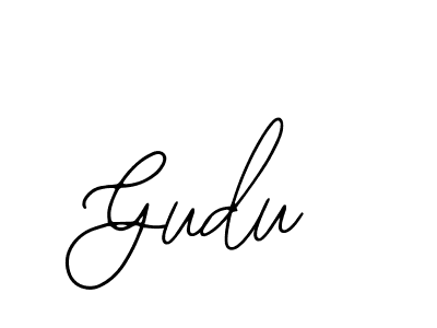 You should practise on your own different ways (Bearetta-2O07w) to write your name (Gudu) in signature. don't let someone else do it for you. Gudu signature style 12 images and pictures png