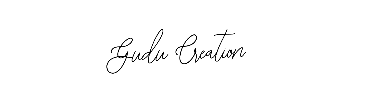 Design your own signature with our free online signature maker. With this signature software, you can create a handwritten (Bearetta-2O07w) signature for name Gudu Creation. Gudu Creation signature style 12 images and pictures png