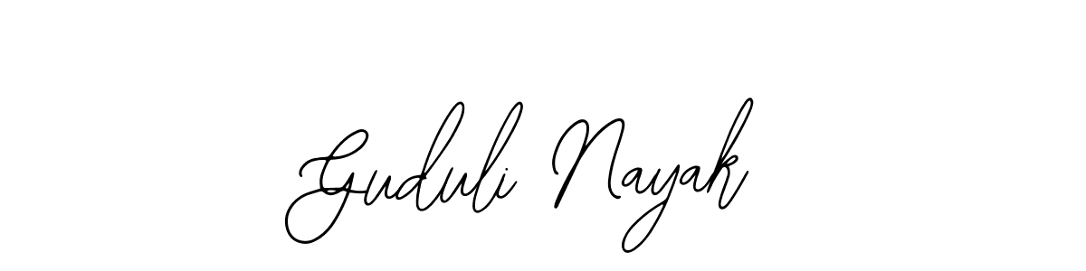 Design your own signature with our free online signature maker. With this signature software, you can create a handwritten (Bearetta-2O07w) signature for name Guduli Nayak. Guduli Nayak signature style 12 images and pictures png