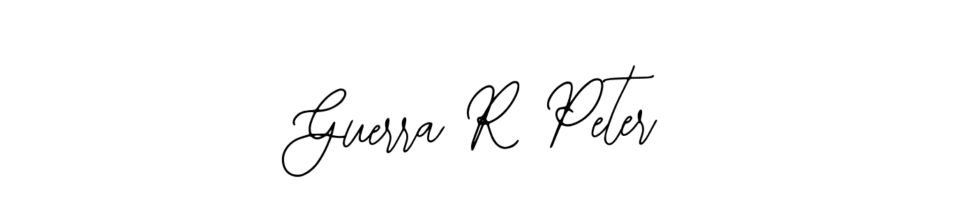 Similarly Bearetta-2O07w is the best handwritten signature design. Signature creator online .You can use it as an online autograph creator for name Guerra R Peter. Guerra R Peter signature style 12 images and pictures png