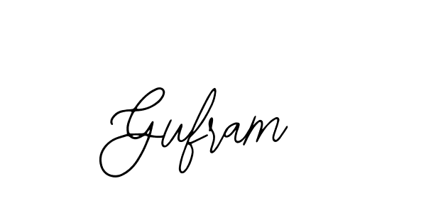 Design your own signature with our free online signature maker. With this signature software, you can create a handwritten (Bearetta-2O07w) signature for name Gufram. Gufram signature style 12 images and pictures png