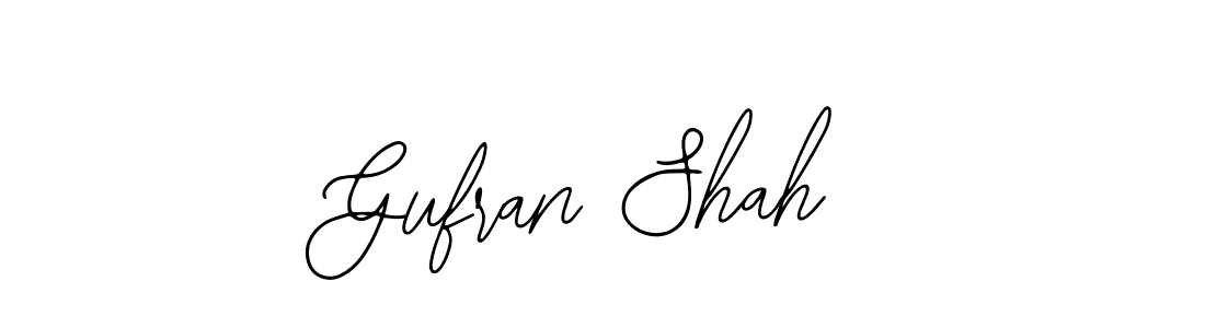 The best way (Bearetta-2O07w) to make a short signature is to pick only two or three words in your name. The name Gufran Shah include a total of six letters. For converting this name. Gufran Shah signature style 12 images and pictures png