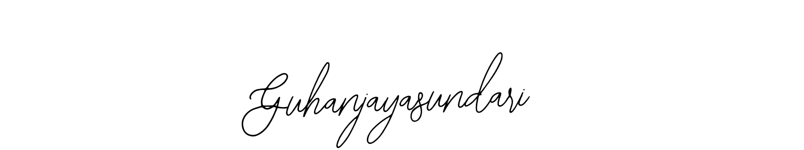 You should practise on your own different ways (Bearetta-2O07w) to write your name (Guhanjayasundari) in signature. don't let someone else do it for you. Guhanjayasundari signature style 12 images and pictures png