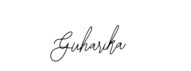 You should practise on your own different ways (Bearetta-2O07w) to write your name (Guharika) in signature. don't let someone else do it for you. Guharika signature style 12 images and pictures png