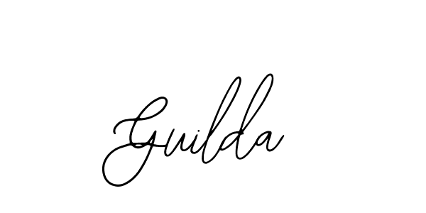 Use a signature maker to create a handwritten signature online. With this signature software, you can design (Bearetta-2O07w) your own signature for name Guilda. Guilda signature style 12 images and pictures png