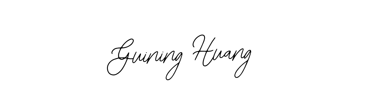 Guining Huang stylish signature style. Best Handwritten Sign (Bearetta-2O07w) for my name. Handwritten Signature Collection Ideas for my name Guining Huang. Guining Huang signature style 12 images and pictures png