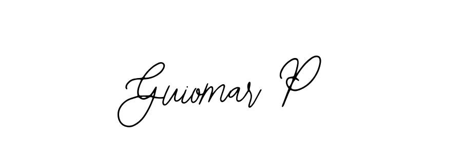 How to make Guiomar P name signature. Use Bearetta-2O07w style for creating short signs online. This is the latest handwritten sign. Guiomar P signature style 12 images and pictures png