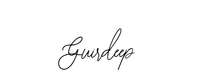 How to make Guirdeep name signature. Use Bearetta-2O07w style for creating short signs online. This is the latest handwritten sign. Guirdeep signature style 12 images and pictures png