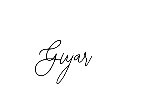 How to make Gujar name signature. Use Bearetta-2O07w style for creating short signs online. This is the latest handwritten sign. Gujar signature style 12 images and pictures png