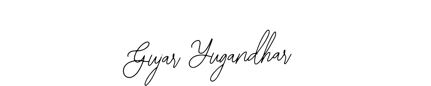 Also we have Gujar Yugandhar name is the best signature style. Create professional handwritten signature collection using Bearetta-2O07w autograph style. Gujar Yugandhar signature style 12 images and pictures png