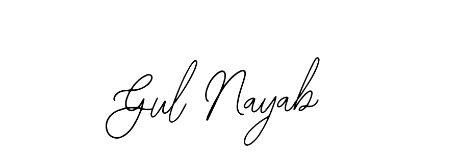 Bearetta-2O07w is a professional signature style that is perfect for those who want to add a touch of class to their signature. It is also a great choice for those who want to make their signature more unique. Get Gul Nayab name to fancy signature for free. Gul Nayab signature style 12 images and pictures png