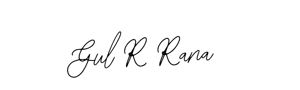 if you are searching for the best signature style for your name Gul R Rana. so please give up your signature search. here we have designed multiple signature styles  using Bearetta-2O07w. Gul R Rana signature style 12 images and pictures png