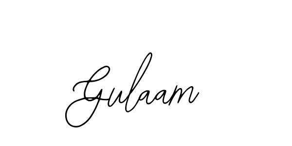 Design your own signature with our free online signature maker. With this signature software, you can create a handwritten (Bearetta-2O07w) signature for name Gulaam. Gulaam signature style 12 images and pictures png