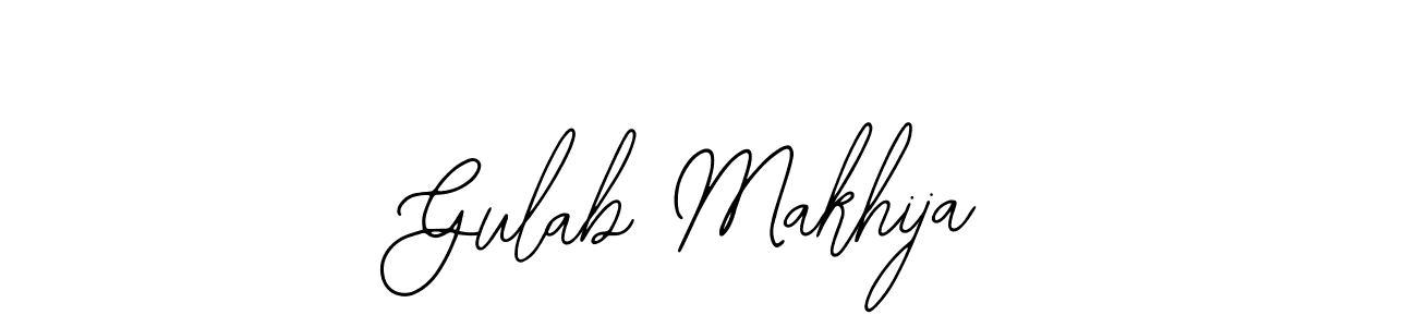Use a signature maker to create a handwritten signature online. With this signature software, you can design (Bearetta-2O07w) your own signature for name Gulab Makhija. Gulab Makhija signature style 12 images and pictures png