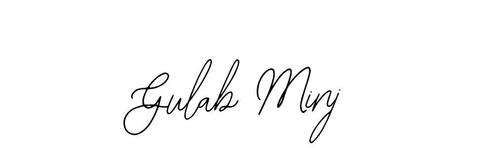 Gulab Minj stylish signature style. Best Handwritten Sign (Bearetta-2O07w) for my name. Handwritten Signature Collection Ideas for my name Gulab Minj. Gulab Minj signature style 12 images and pictures png