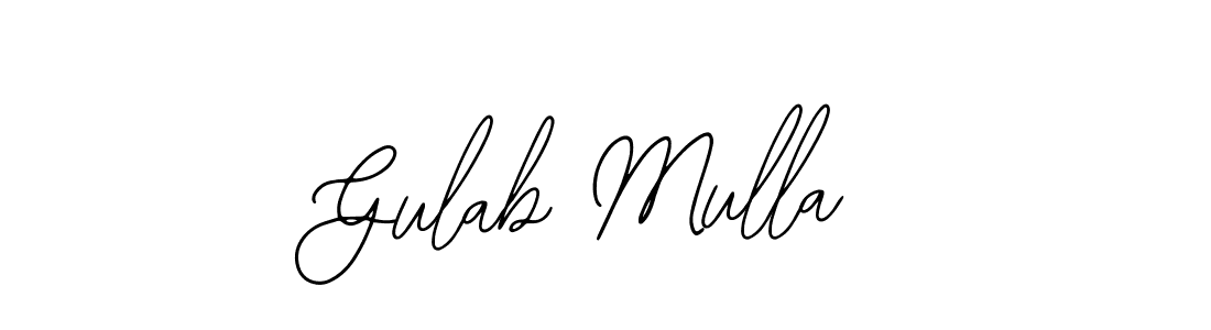 Similarly Bearetta-2O07w is the best handwritten signature design. Signature creator online .You can use it as an online autograph creator for name Gulab Mulla. Gulab Mulla signature style 12 images and pictures png